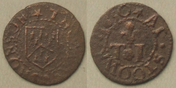 Sturry, Thomas Jhonson 1650 farthing token N2756